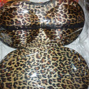 Brand New In Package Leopard Print Bra Storage for Home or Travel